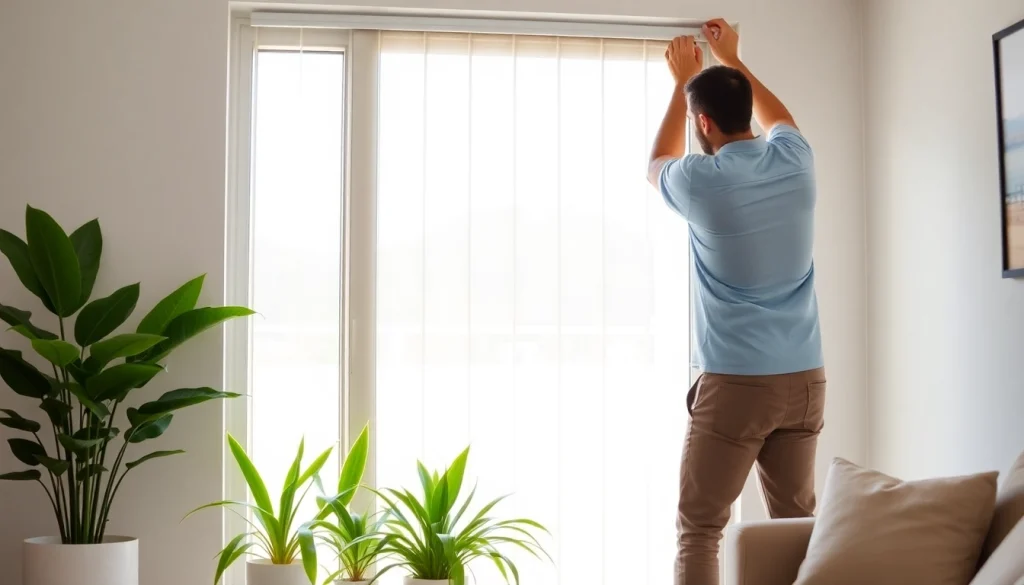 Installazione della zanzariera porta finestra su misura in una casa moderna con luce naturale.
