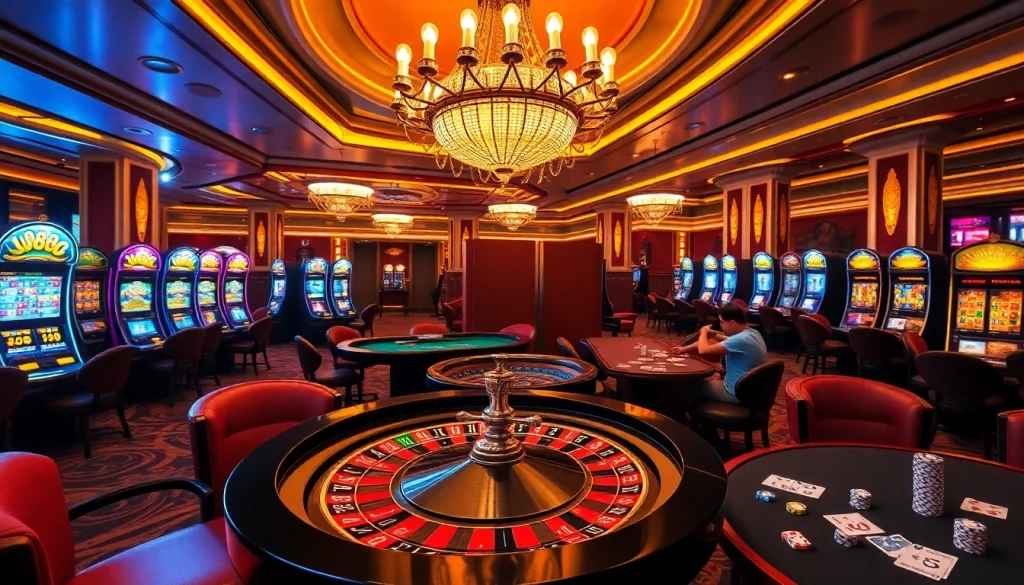 Experience the thrill of U888 with vibrant casino games and engaging players at a roulette table.