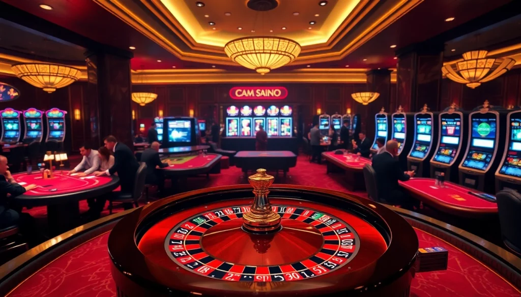 Vivez l'excitation des jeux de casino en ligne, mettant en avant des jetons de poker et une roue de roulette