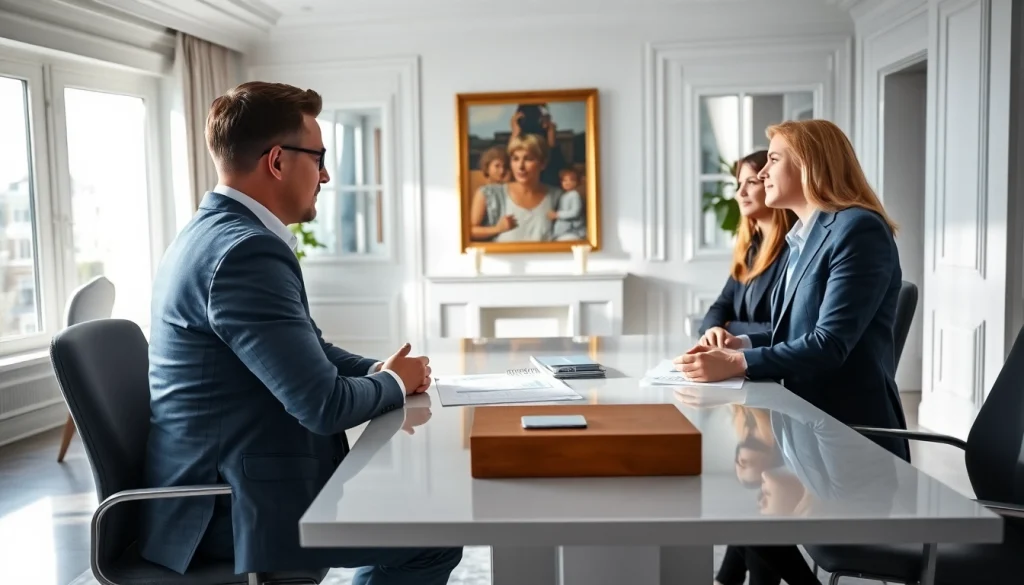 Showcase the advantages of a luxembourg holding in a professional office meeting.