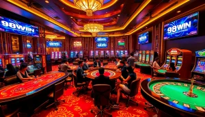 Experience thrilling moments at 98WIN's vibrant casino, with engaging games and luxury.