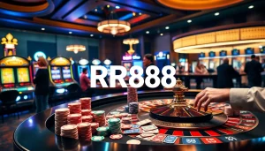 Experience the thrill of winning at RR88 with vibrant casino tables and exciting gameplay.