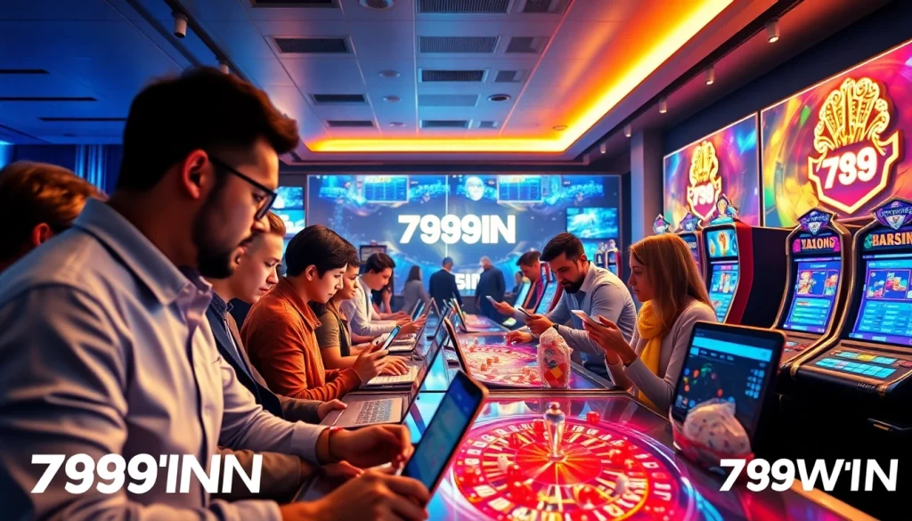 Engaging online gaming scene representing 789WIN's vibrant gambling environment.