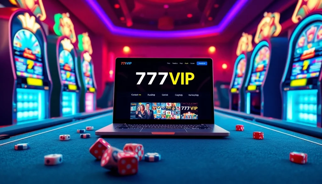 Experience the thrill of gambling at 777VIP with engaging casino visuals.