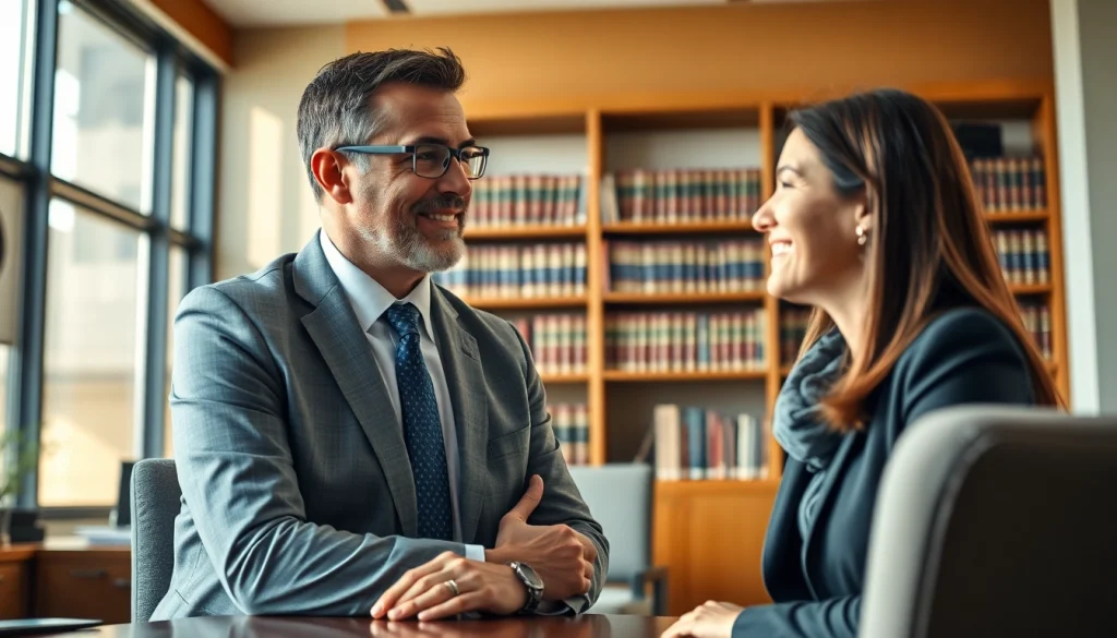 Grand Junction Personal Injury Lawyer consulting with a client in a professional office setting