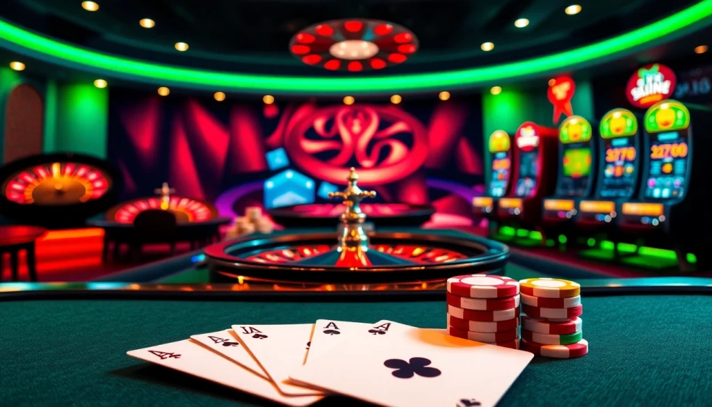 Engage in thrilling gameplay at https://68vip.sh/ with vibrant casino tables and cards.