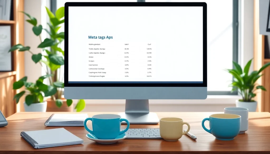 Analyze meta tags in a professional digital marketing workspace setting.