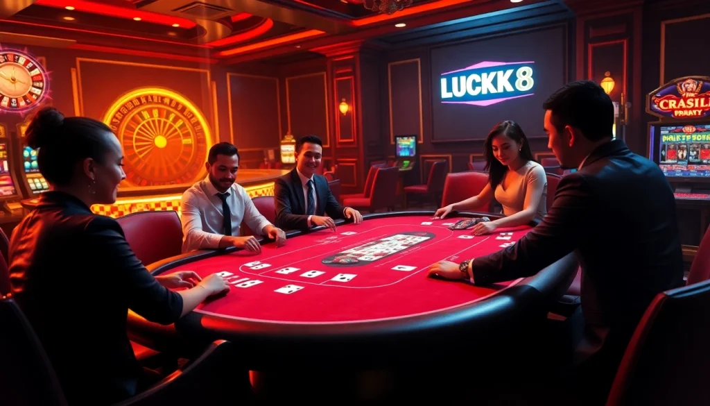 Experience the thrill of LUCK8 with luxury casino games and vibrant gambling action.