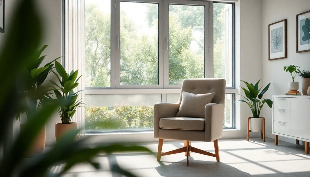 Psychiatrist dubai consulting a patient in a tranquil office with calming decor.