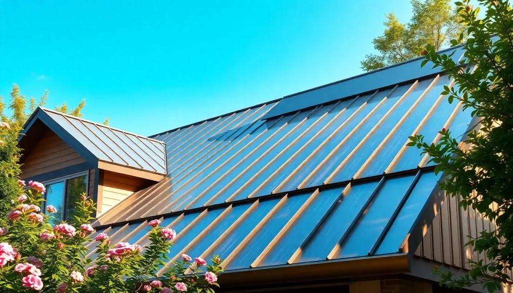 Showcase of metal roofing emphasizing its sleek design and durability on a modern home.