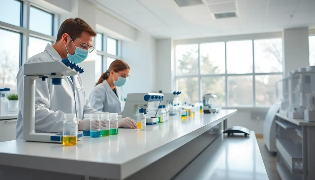 Conducting Classic Environmental Testing with precision in a bright laboratory setting.