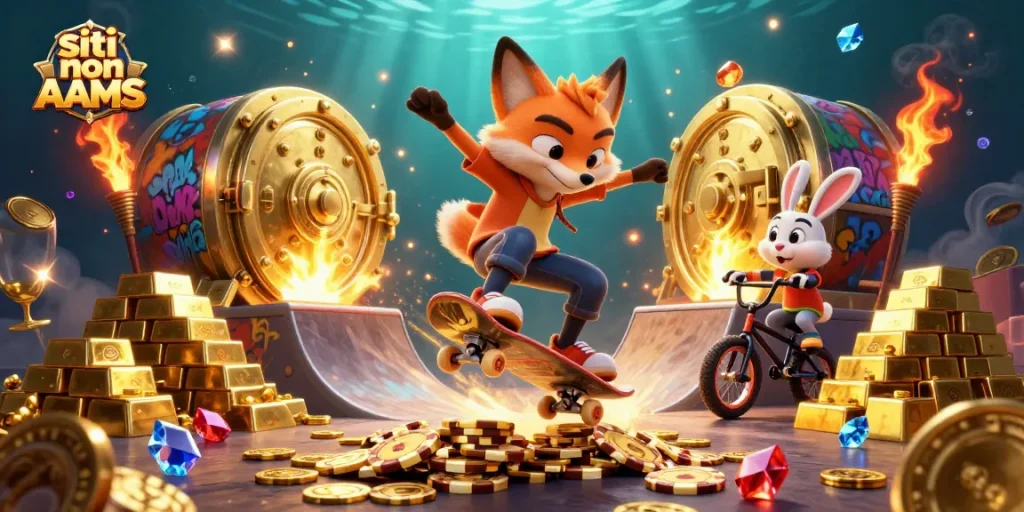 Gioca nei migliori siti non AAMS con una grafica brillante e dinamica di personaggi giocosi.